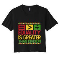 Equality Is Greater Than Division Math Crop Top
