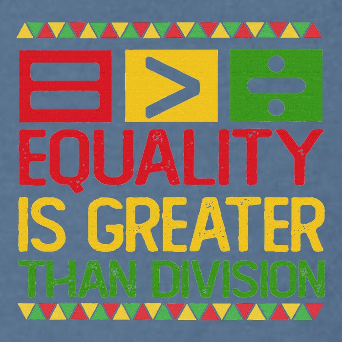 Equality Is Greater Than Division Math Garment-Dyed Sweatshirt