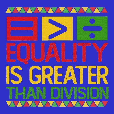 Equality Is Greater Than Division Math T-Shirt
