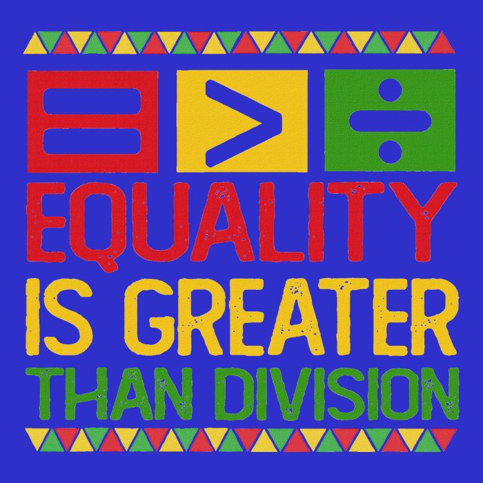 Equality Is Greater Than Division Math Mousepad
