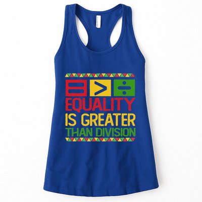 Equality Is Greater Than Division Math Womens Tank Top