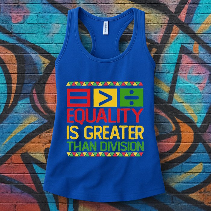 Equality Is Greater Than Division Math Womens Tank Top