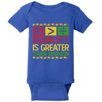 Equality Is Greater Than Division Math Baby Bodysuit