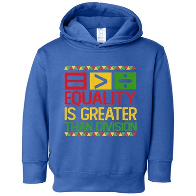Equality Is Greater Than Division Math Toddler Hoodie