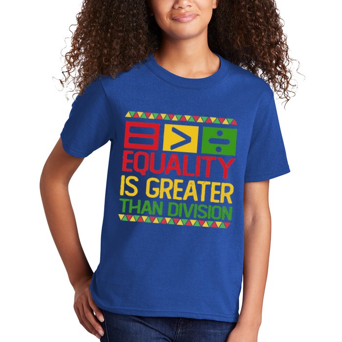 Equality Is Greater Than Division Math Kids T-Shirt