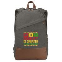 Equality Is Greater Than Division Math Cotton Canvas Backpack