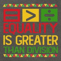 Equality Is Greater Than Division Math Cotton Canvas Backpack
