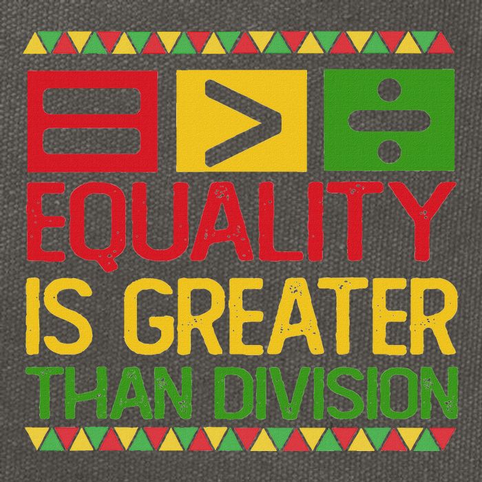 Equality Is Greater Than Division Math Cotton Canvas Backpack