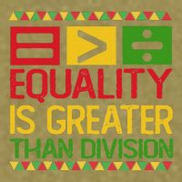 Equality Is Greater Than Division Math Garment-Dyed Women's Muscle Tee