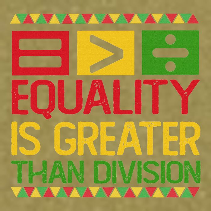 Equality Is Greater Than Division Math Garment-Dyed Women's Muscle Tee