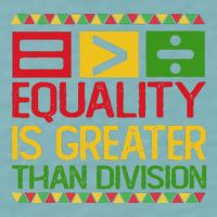 Equality Is Greater Than Division Math Sueded Cloud Jersey T-Shirt