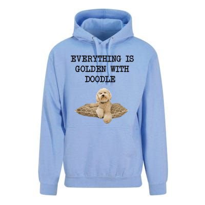 Everything Is Golden With My Goldendoodle Gift Unisex Surf Hoodie