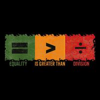 Equality Is Greater Than Division Math Flat Bill Trucker Hat