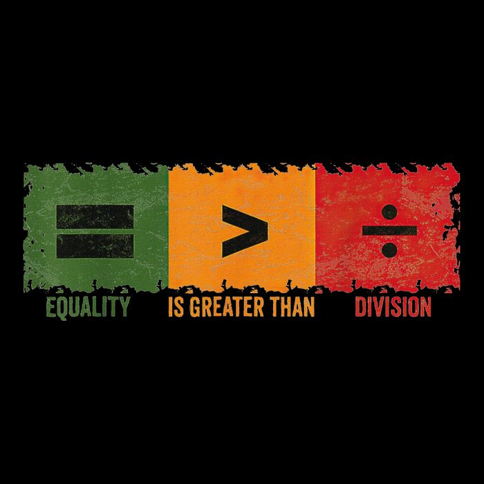 Equality Is Greater Than Division Math Flat Bill Trucker Hat