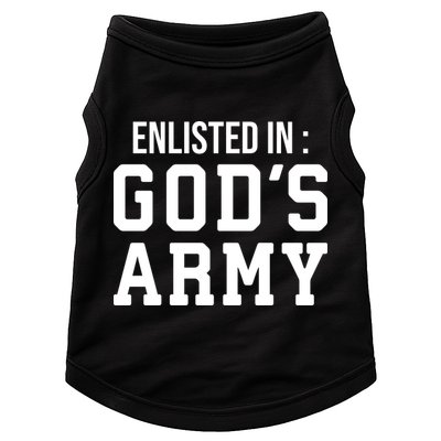 Enlisted In Gods Army Doggie Tank