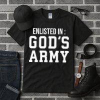 Enlisted In Gods Army Tall T-Shirt