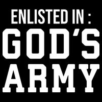 Enlisted In Gods Army Baby Bodysuit