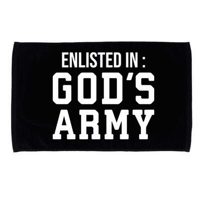 Enlisted In Gods Army Microfiber Hand Towel