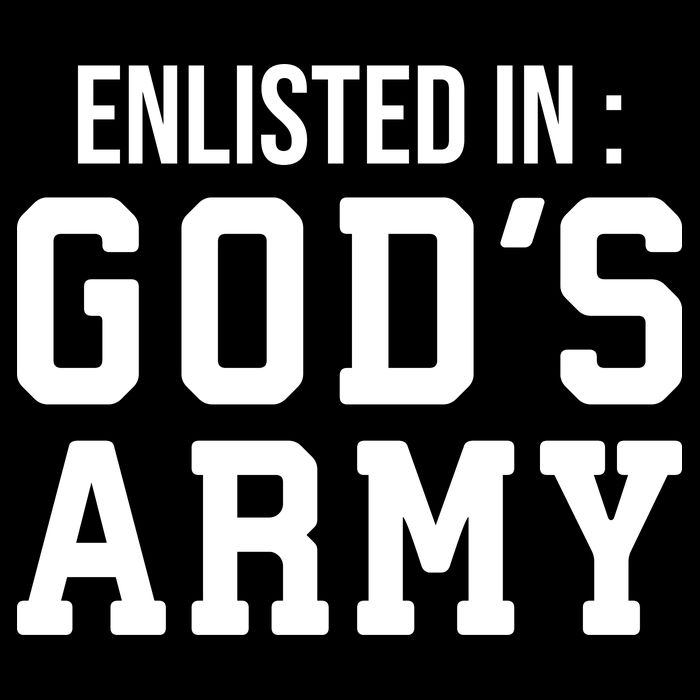 Enlisted In Gods Army Womens T-Shirt