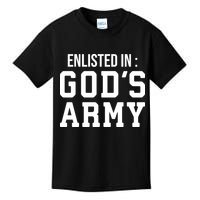 Enlisted In Gods Army Kids T-Shirt