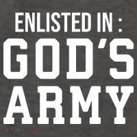Enlisted In Gods Army Vector Backpack