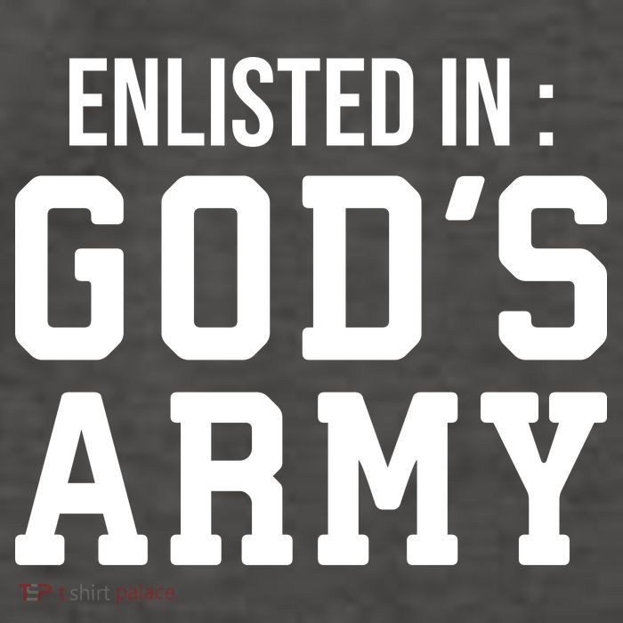 Enlisted In Gods Army Vector Backpack