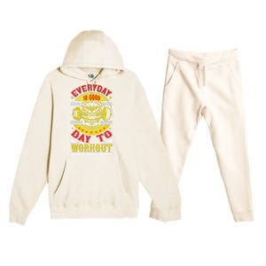 Everyday Is Good Day To Workout Premium Hooded Sweatsuit Set