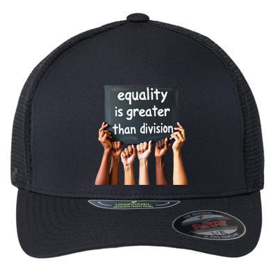 Equality Is Greater Than Division Math Black History Month .Png Flexfit Unipanel Trucker Cap