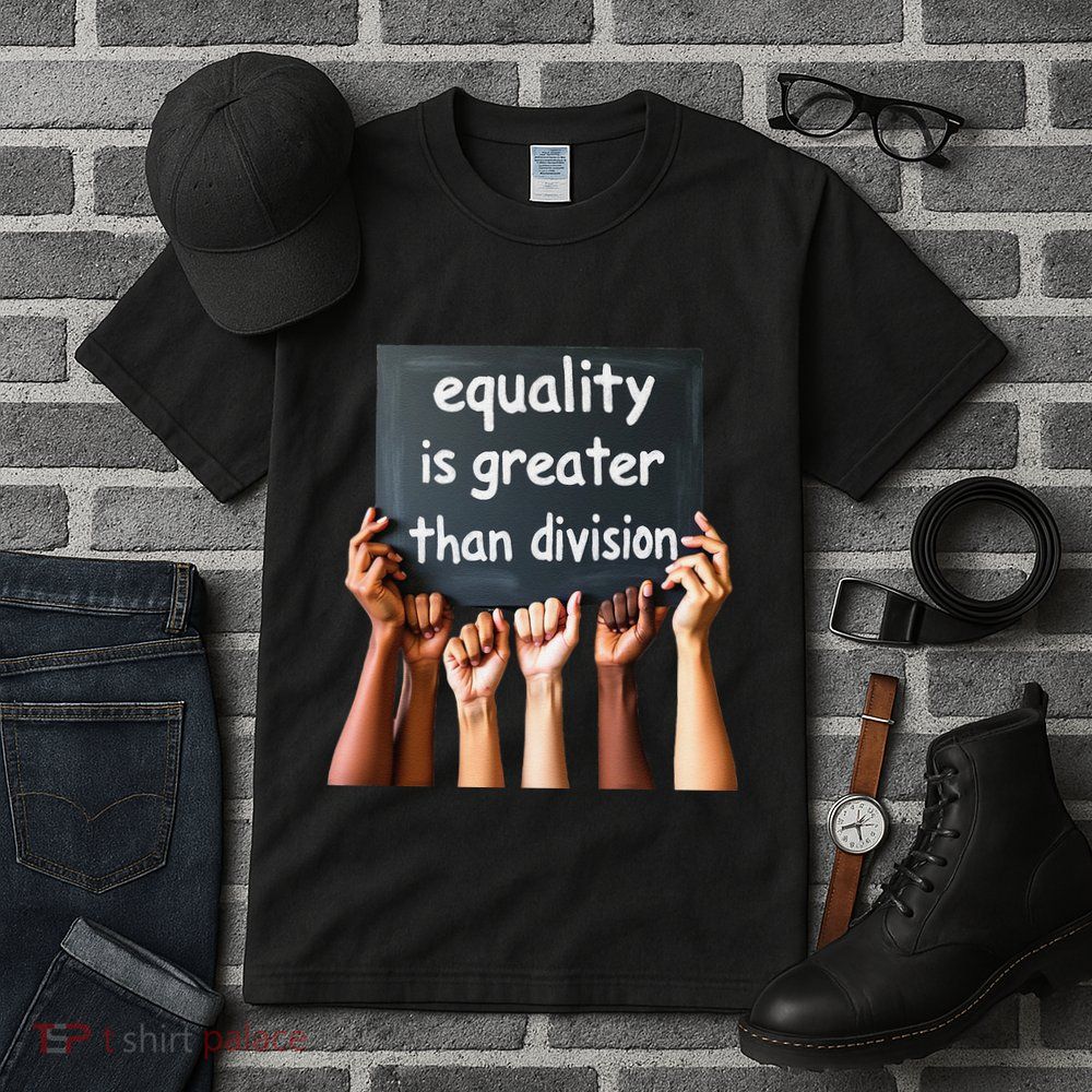 Equality Is Greater Than Division Math Black History Month .Png Tall T-Shirt