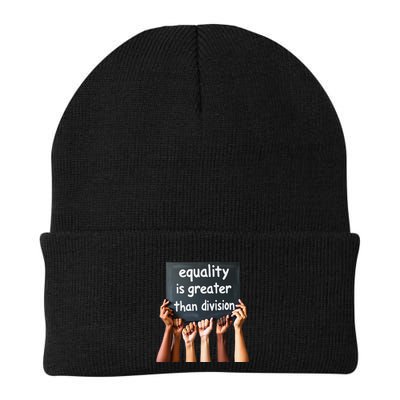Equality Is Greater Than Division Math Black History Month .Png Beanie