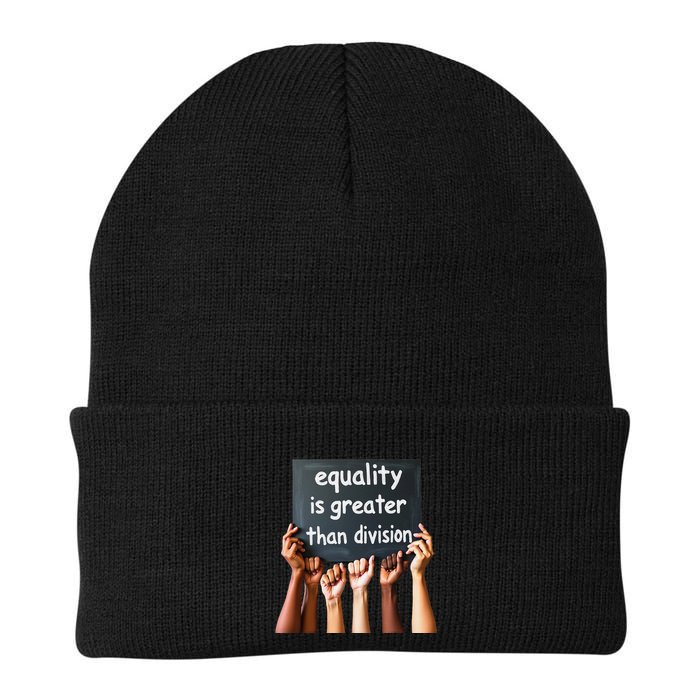 Equality Is Greater Than Division Math Black History Month .Png Beanie