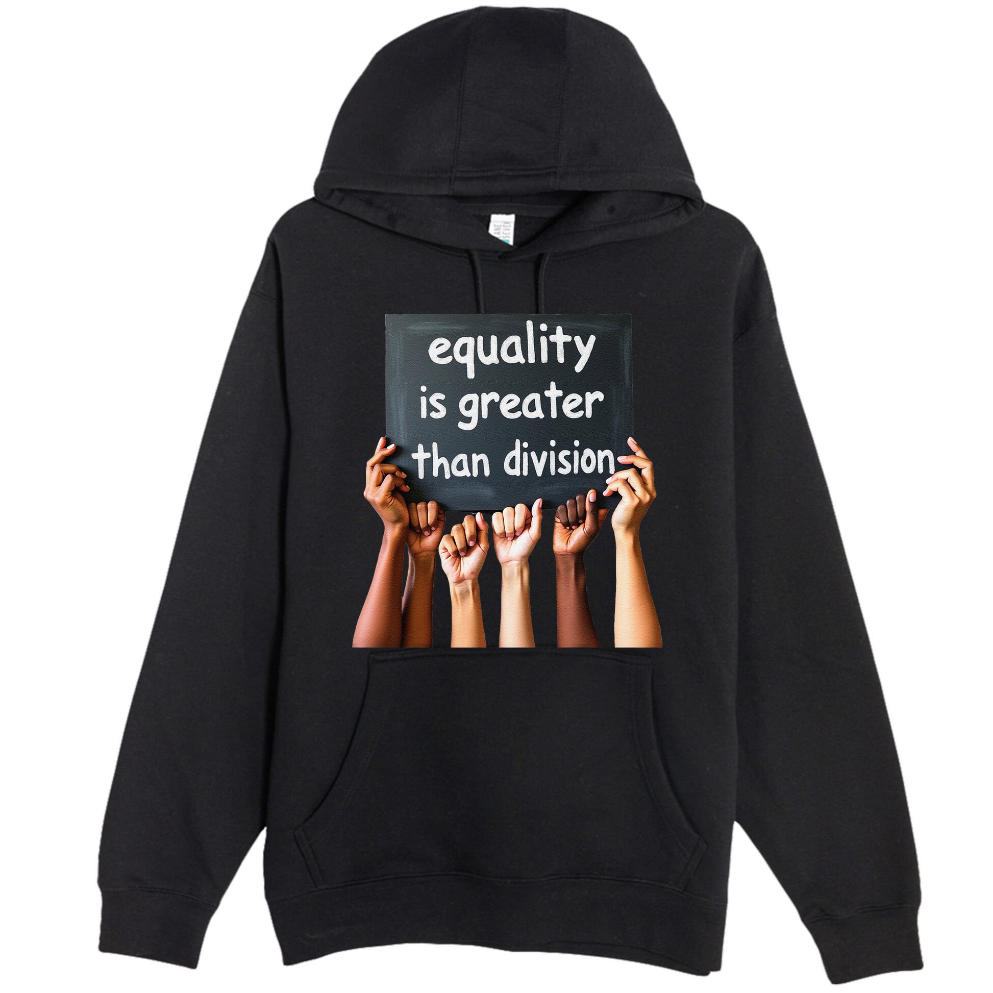 Equality Is Greater Than Division Math Black History Month .Png Premium Pullover Hoodie