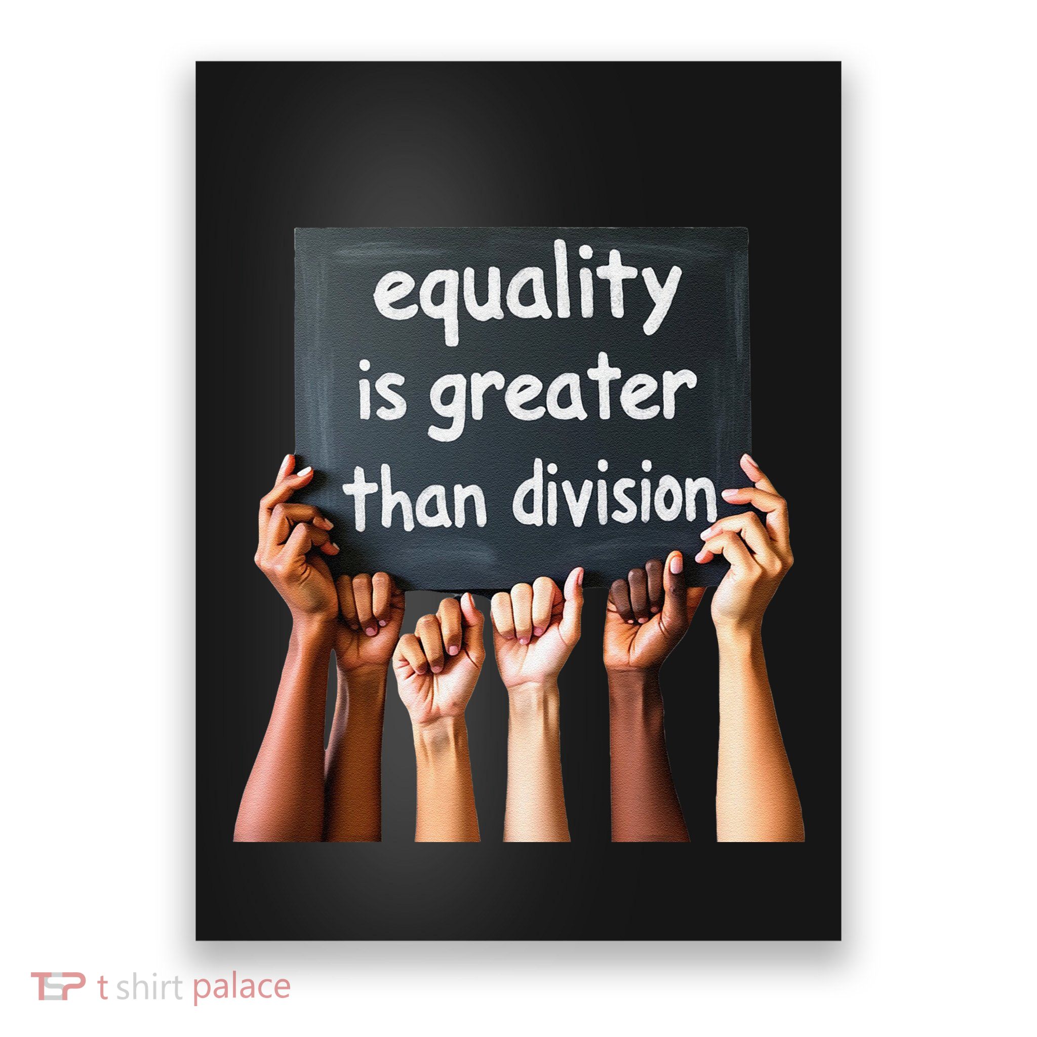 Equality Is Greater Than Division Math Black History Month .Png Poster