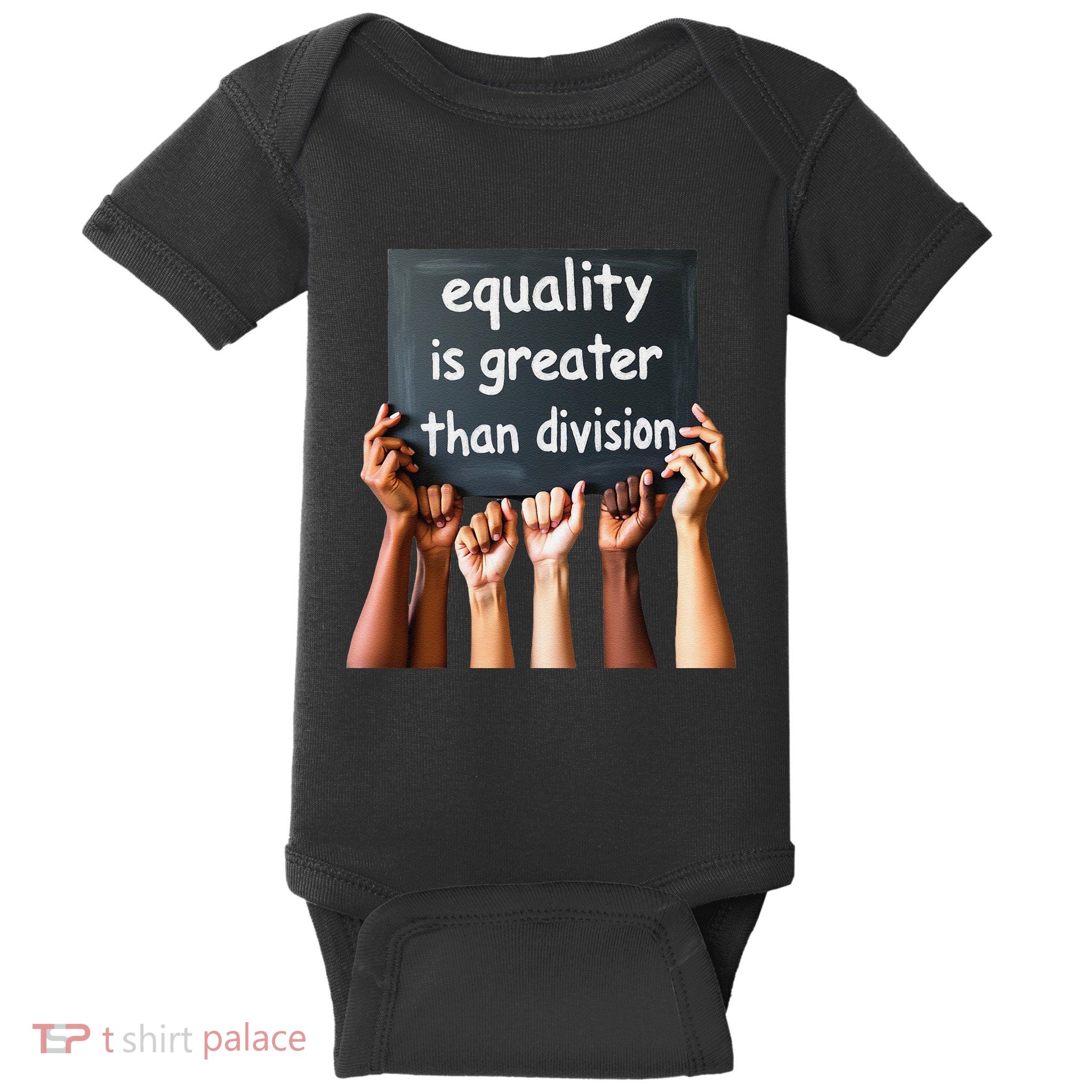 Equality Is Greater Than Division Math Black History Month .Png Baby Bodysuit