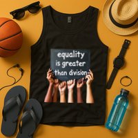 Equality Is Greater Than Division Math Black History Month .Png Tank Top