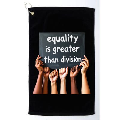 Equality Is Greater Than Division Math Black History Month .Png Golf Towel