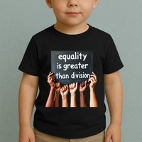 Equality Is Greater Than Division Math Black History Month .Png Toddler T-Shirt