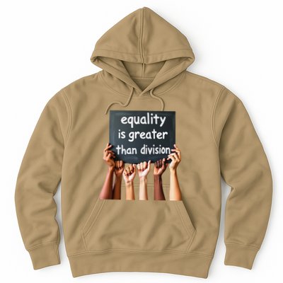 Equality Is Greater Than Division Math Black History Month .Png Hoodie