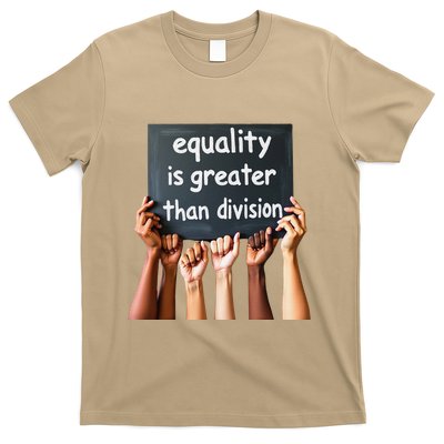 Equality Is Greater Than Division Math Black History Month .Png T-Shirt
