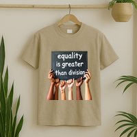 Equality Is Greater Than Division Math Black History Month .Png T-Shirt