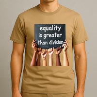 Equality Is Greater Than Division Math Black History Month .Png T-Shirt