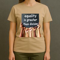 Equality Is Greater Than Division Math Black History Month .Png T-Shirt