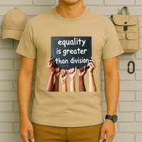 Equality Is Greater Than Division Math Black History Month .Png T-Shirt