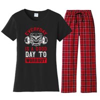 Everyday Is Good Day To Workout Women's Flannel Pajama Set