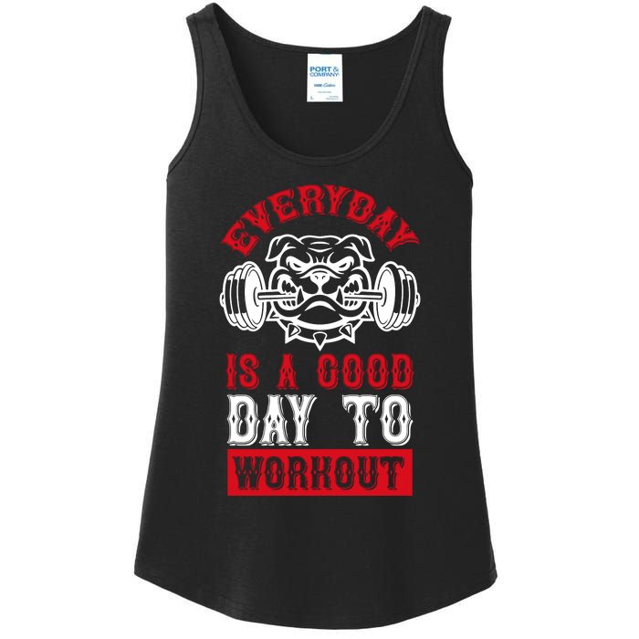 Everyday Is Good Day To Workout Ladies Essential Tank