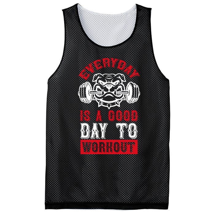 Everyday Is Good Day To Workout Mesh Reversible Basketball Jersey Tank