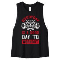 Everyday Is Good Day To Workout Women's Racerback Cropped Tank