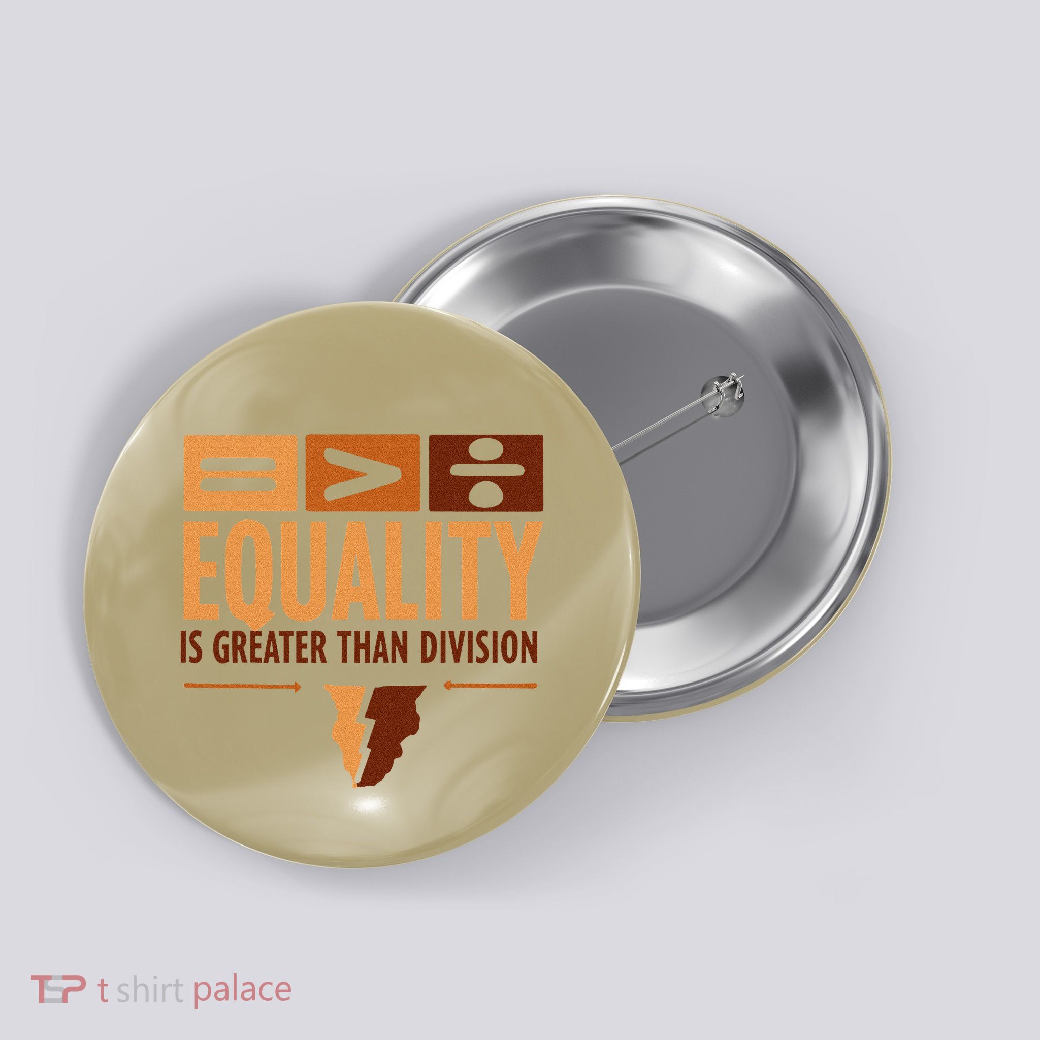Equality Is Greater Than Division Black History Month Math Button