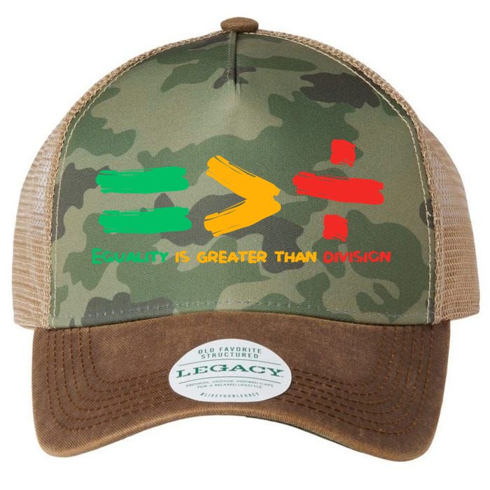 Equality Is Greater Than Division Legacy Tie Dye Trucker Hat