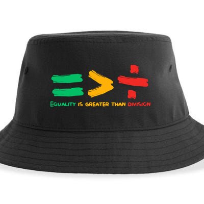Equality Is Greater Than Division Sustainable Bucket Hat